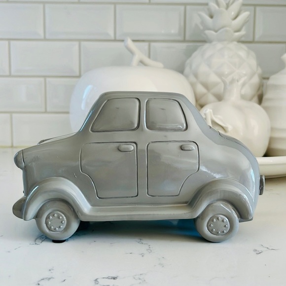Pottery Bark Kids Gray Car Coin Bank - Picture 1 of 16
